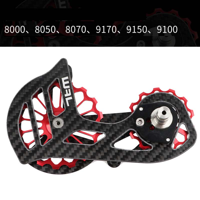 Road Bike Rear Derailleur Carbon Fiber Ceramic Bearing 17T Pulley Guide Wheel R5800 R6800 R7000 R8000 R9100 R9000 4700
