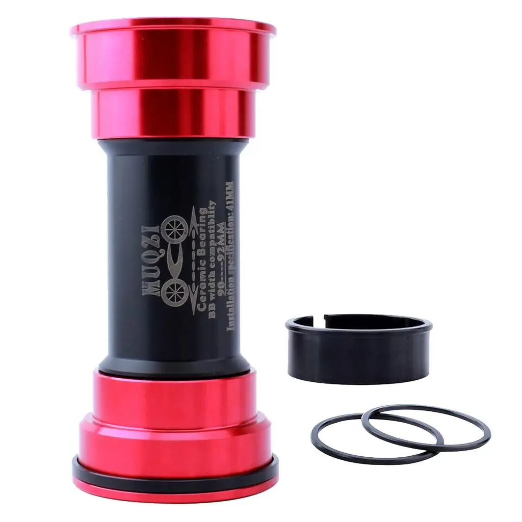 MTB Mountain Rode Bike Bottom Bracket Press Fit BB90-92 Replacement Ceramic Bearing Axis Shaft Fits 41mm Diameter BB