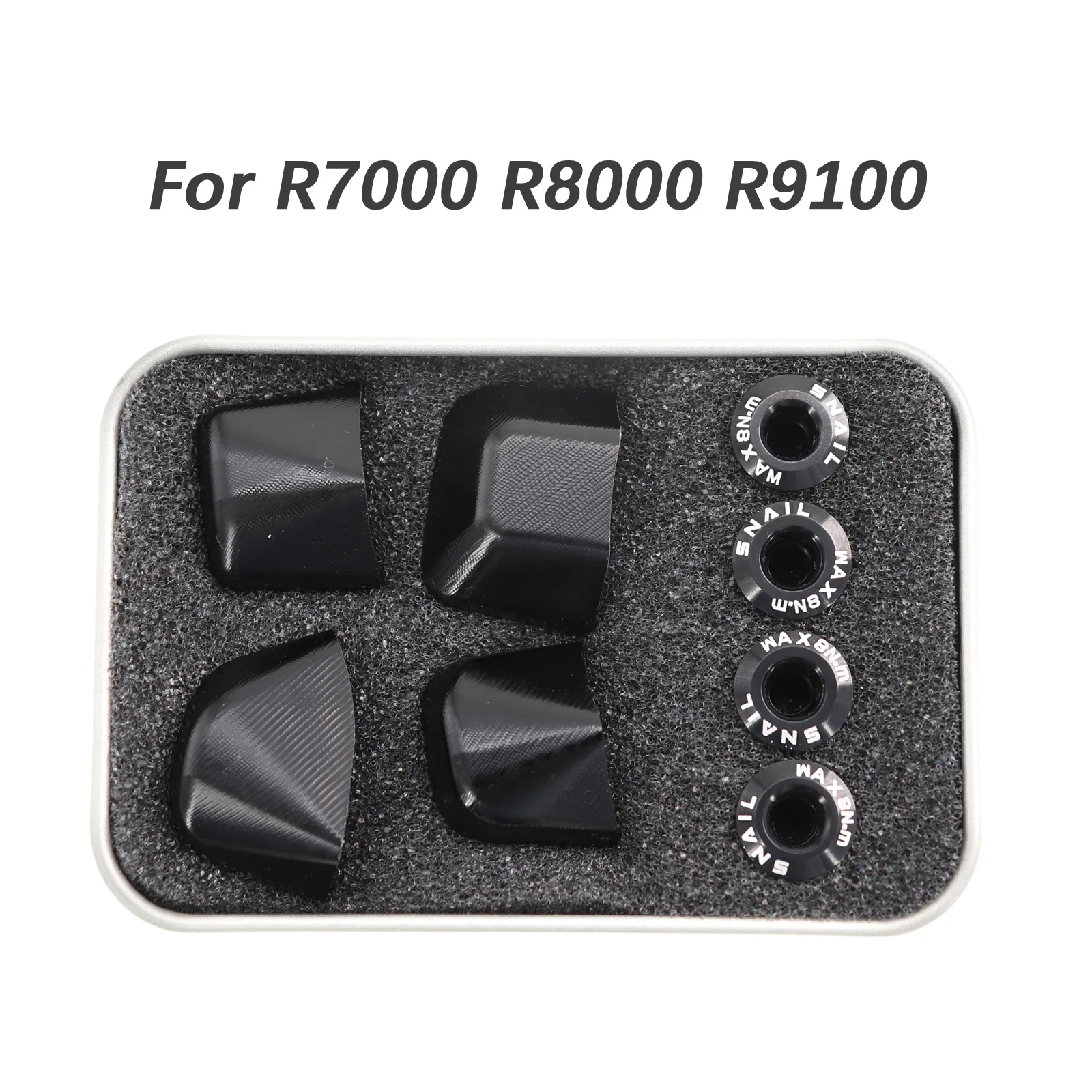 Snail Chainring Decoration Cap for Shimano 105 R7000 R8000 R9100 Cap Cover 4-bolt for Road Bike Decor Cap Crank Cover