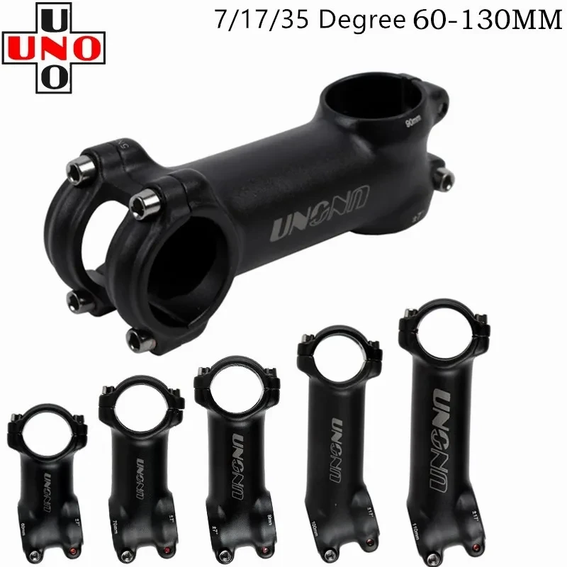 UNO Stem Bike 7 17 35 Degree Road Stem Fork 28.6x31.8mm 60/70/80/90/100/110/120/130mm Mountain MTB Bicycle Kalloy