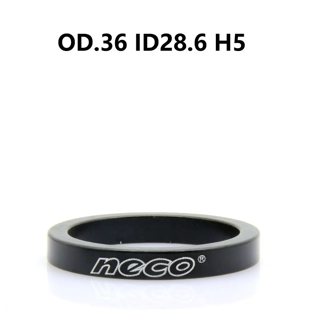 Neco 1.125 Inch 28.6mm 20/10/5/3/2mm Bicycle Headset Stem Al Carbon Fibre Bike Fork Adjusting Dust Cover Spacer Washer