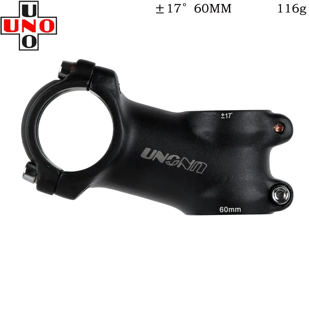 UNO Stem Bike 7 17 35 Degree Road Stem Fork 28.6x31.8mm 60/70/80/90/100/110/120/130mm Mountain MTB Bicycle Kalloy