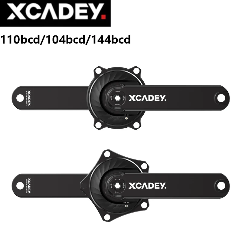 XCADEY Powermeter Power Meter Crankset 104BCD-4s For MTB 110BCD/110BCD-4S/144BCD For Road Bike With Spider