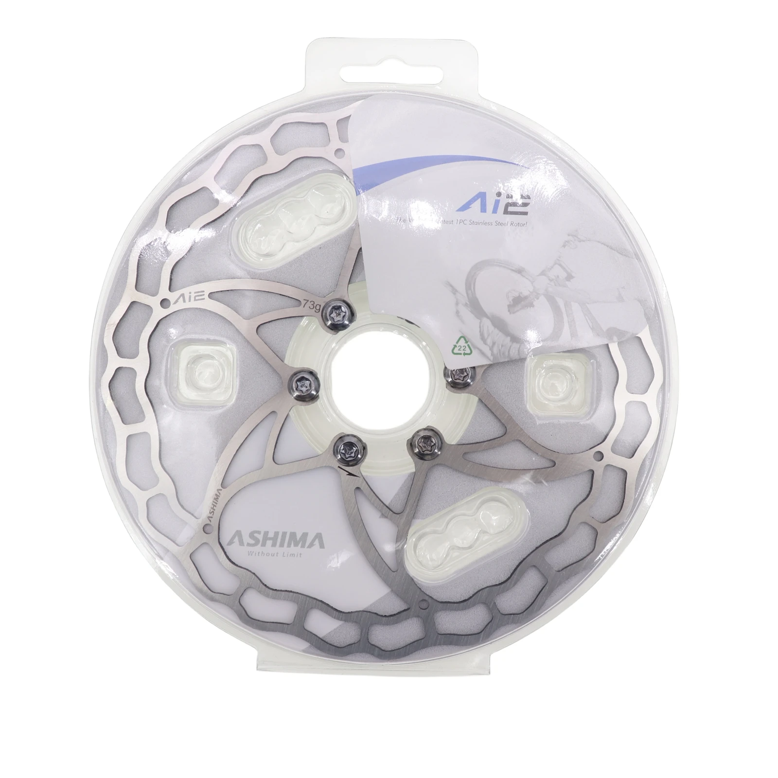 ASHIMA ARO 09 Brake Disc Rotor Only 64g MTB Bike Stainless Steel 140mm 160mm 180mm 203mm with 6 Bolts Black Red 1PC