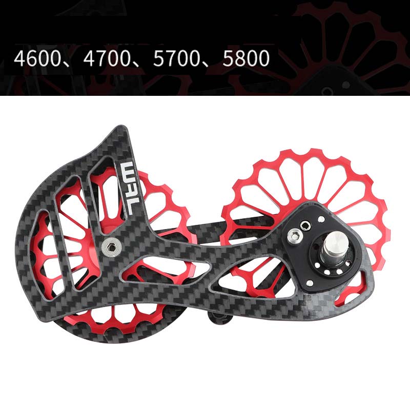 Road Bike Rear Derailleur Carbon Fiber Ceramic Bearing 17T Pulley Guide Wheel R5800 R6800 R7000 R8000 R9100 R9000 4700