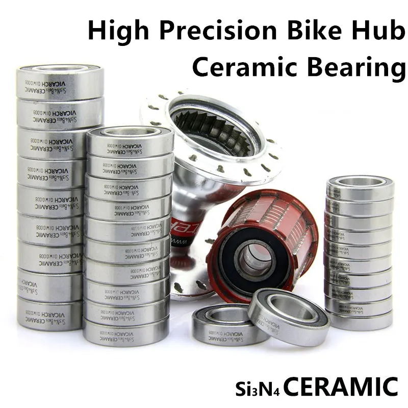 Bike Hub Ceramic Bearings for Road Bike Mountain Disc Brake Thru Axle Hubs Super Light Lubricant 6802 6803 6902 6903