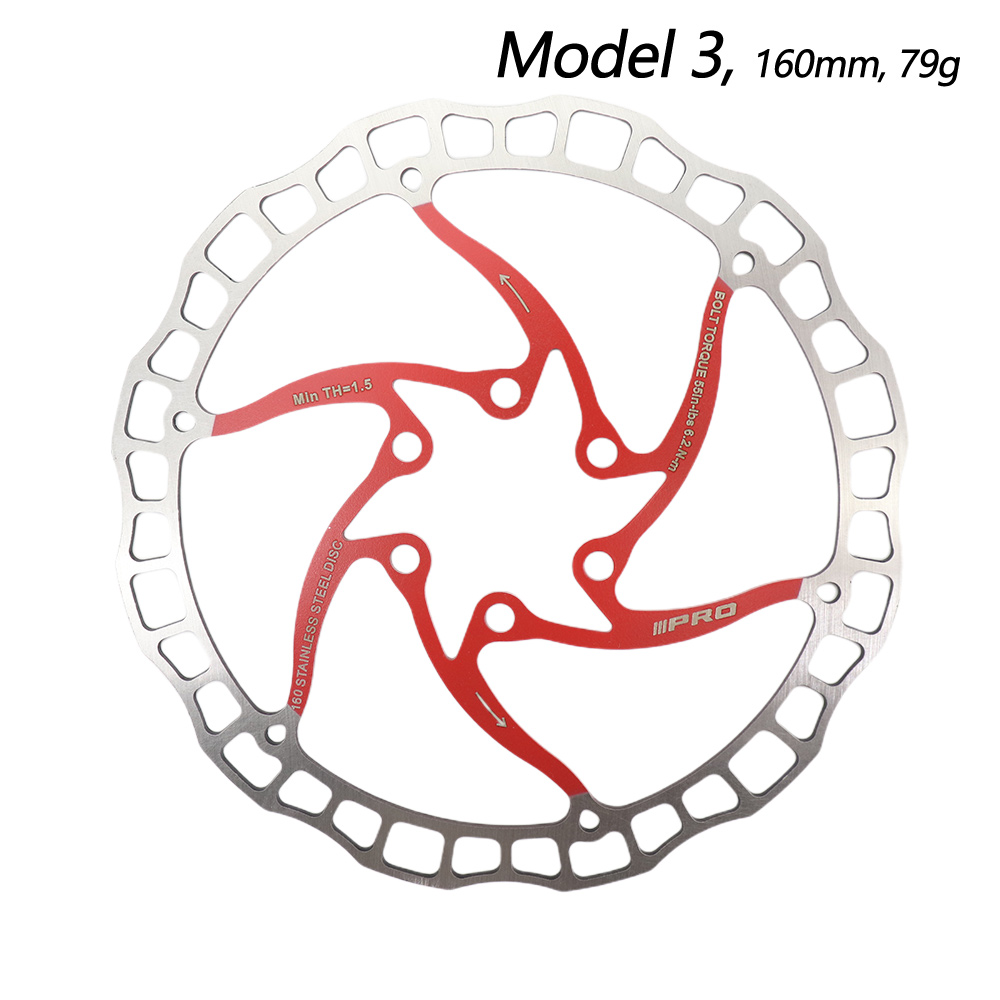 IIIPRO Bike disc brake oil slick balck red stainless steel MTB road bike 160 180 203 rainbow 6 bolts G3 rotor ipro