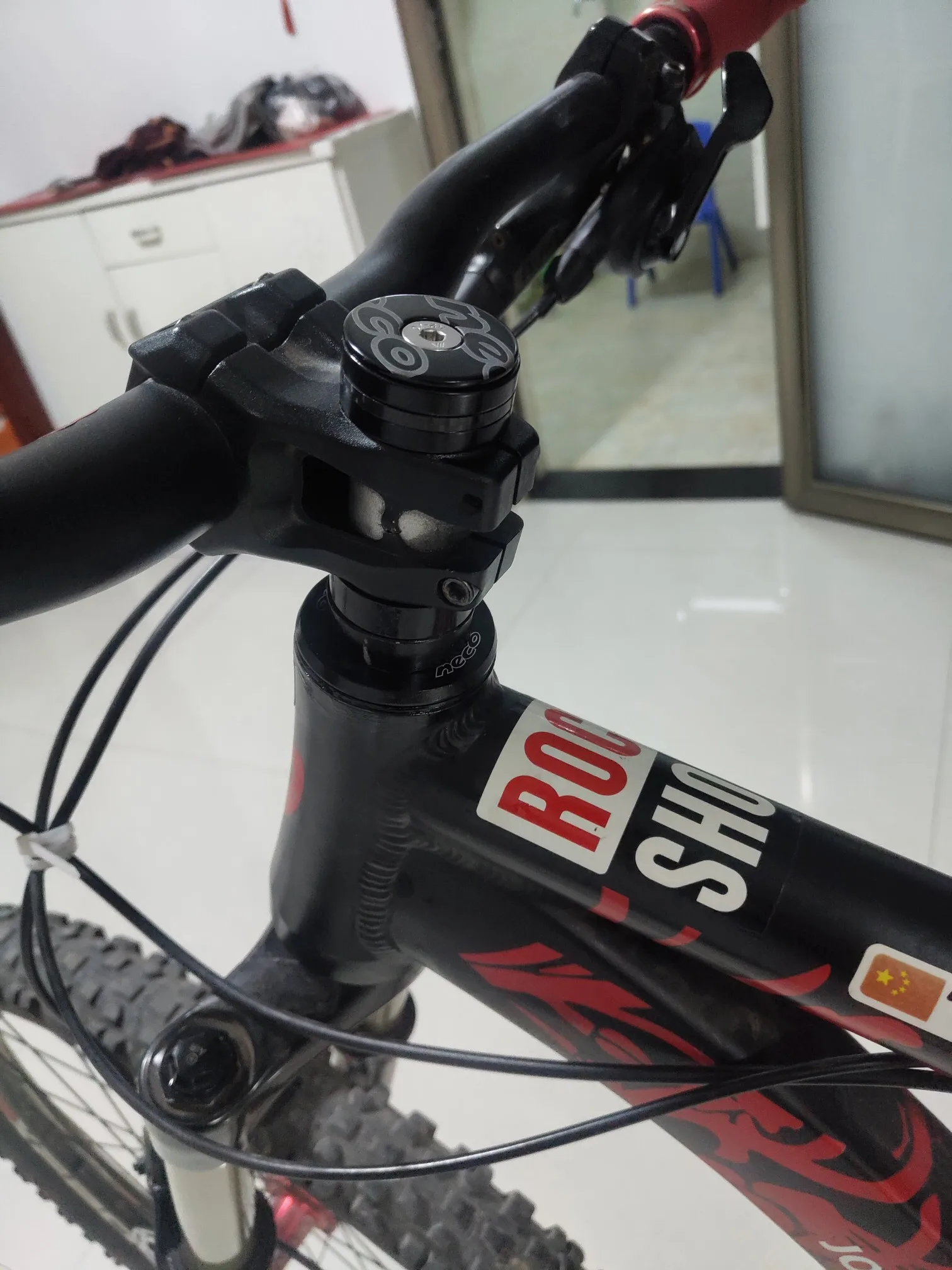 Neco bike Headset integrated Threadless bearing 44 55 56mm ZS44 ZS55 ZS56 39.8 30 1 1/8 1 1/2 Tapered Straight MTB Road