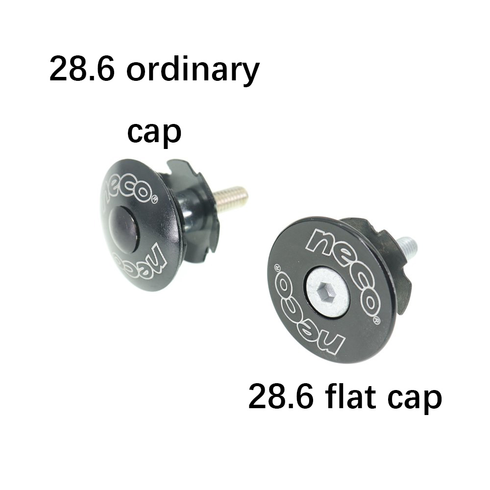 Neco Bike Headset Star Nut Stem Top Cap Cover cap bolt for fork 25.4/28.6/31.8/38.1mm 1 1/8 1 1/4 1 1/2
