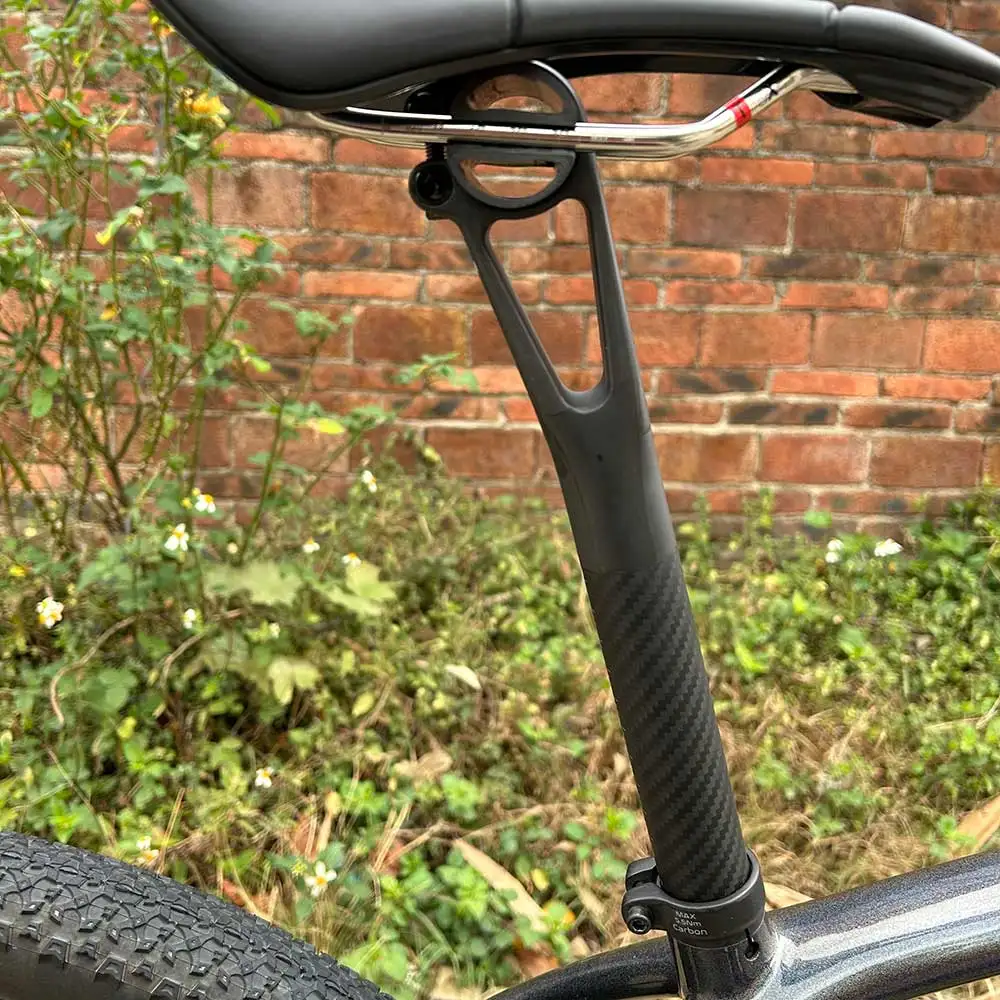 Elita One Carbon Seat post Setback 5mm/25mm MTB/Road Bike Seatpost 27.2/30.9/31.6mm Carbon Fiber Half Shell Master