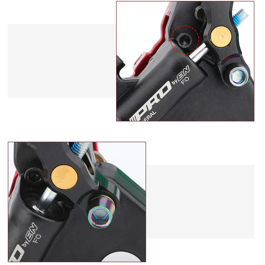 IIIPRO Road Bike Brake Caliper XTR Large Cylinder Oil Hydraulic Disc Brake Cable Pulling Brake Alu Uni Body 2 Pistons