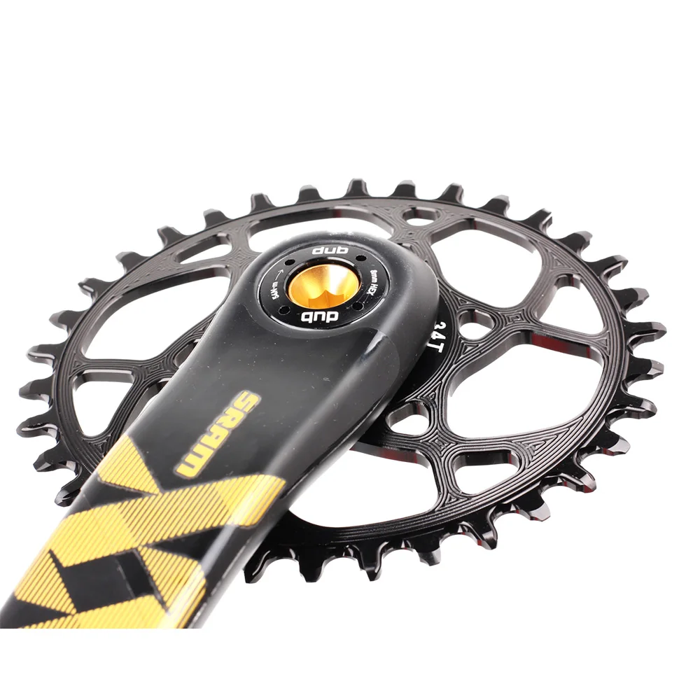 Stone Oval Direct Mount Chainring for SRAM GXP 3-bolt, 6mm Offset