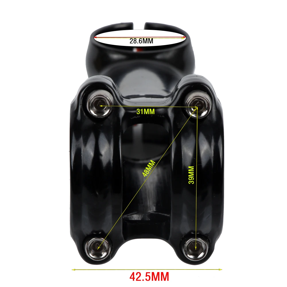 UNO Black Stem Bike 7 17 35 Degree MTB Road Stem Fork 28.6 31.8mm 60/70/80/90/100/110/120/130mm Bicycle King Kalloy