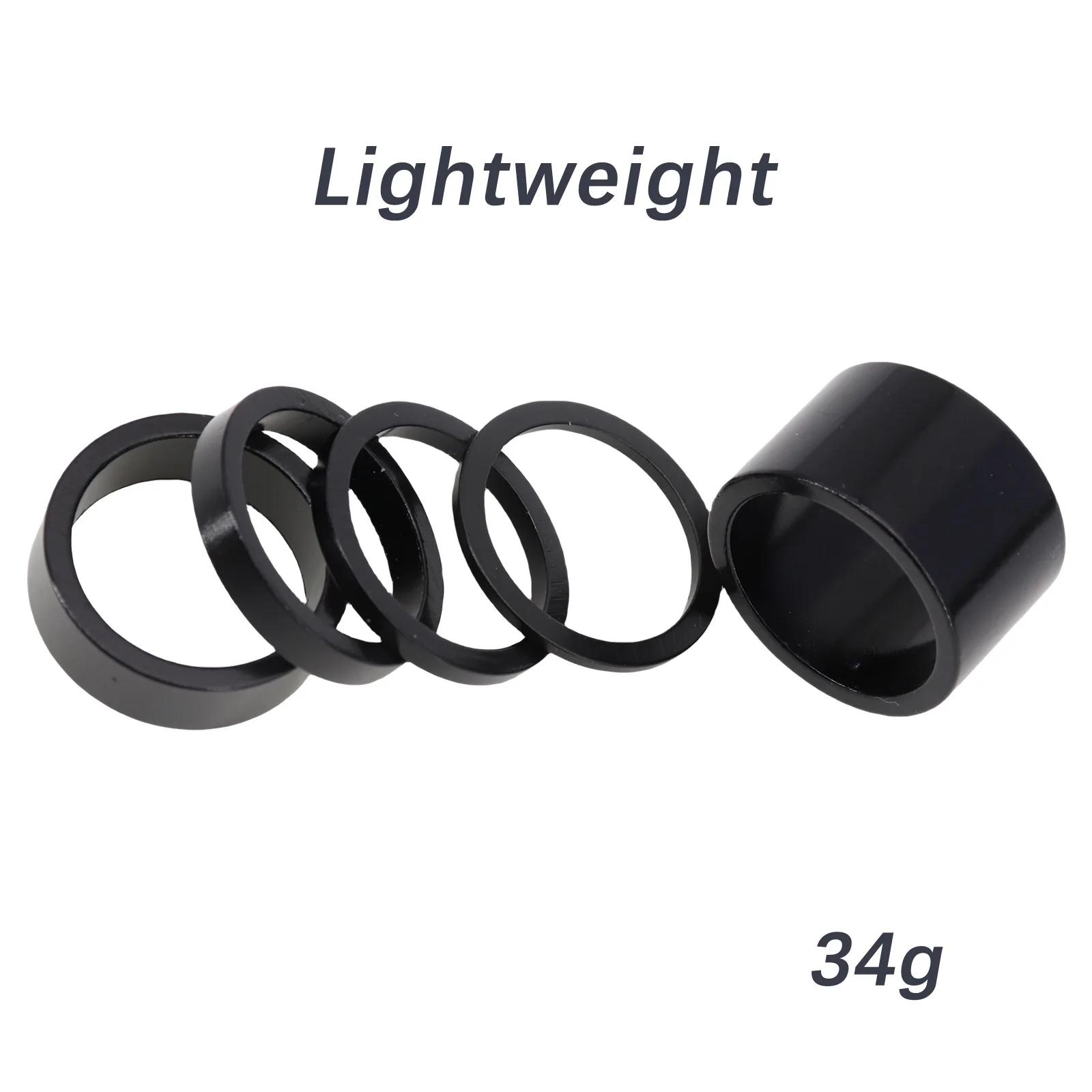 Neco 1 Inch 25.4mm 20/10/5/3/2mm Bicycle Headset Stem Al Bike Fork Star Nut Top Cap Cover Adjusting Dust Cover Spacer