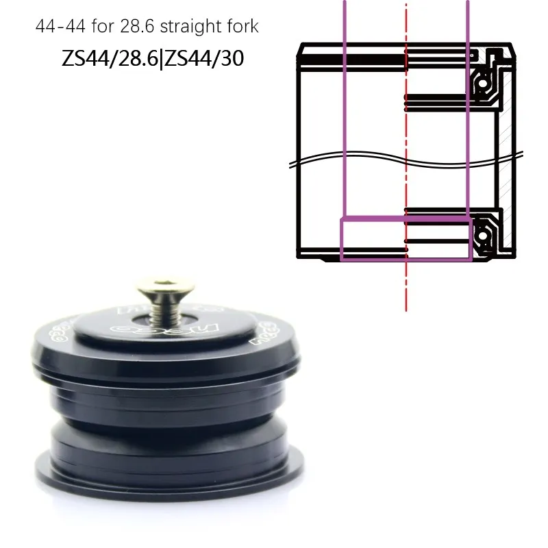 Neco bike Headset integrated Threadless bearing 44 55 56mm ZS44 ZS55 ZS56 39.8 30 1 1/8 1 1/2 Tapered Straight MTB Road