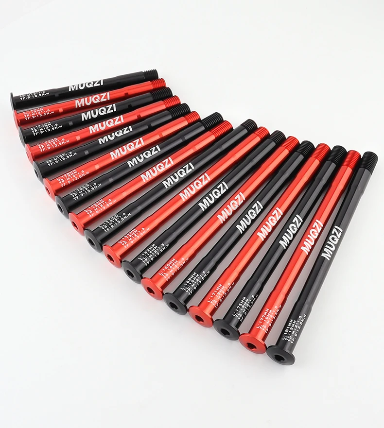 MUQZI MTB Thru Axle 15x100 15x110 12x142 12x100 12x148 Road Bicycle Wheel Axle 12mm 15mm Hub Thru Axle Fork Shaft