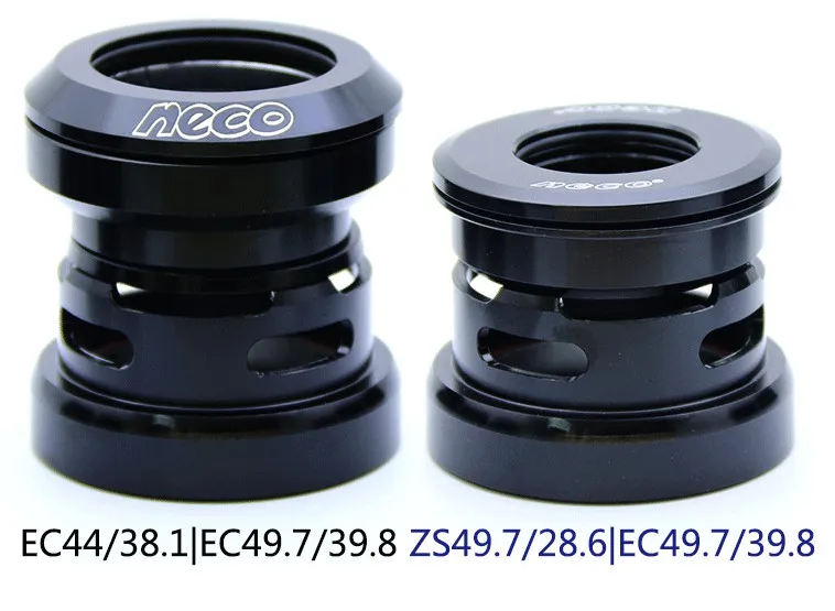 NECO Bearing Headset 49 50 49.5 49.7mm 1.5 for Tapered Straight Fork Downhill Mtb TR AM FR DJ DH Headsets Road Bike