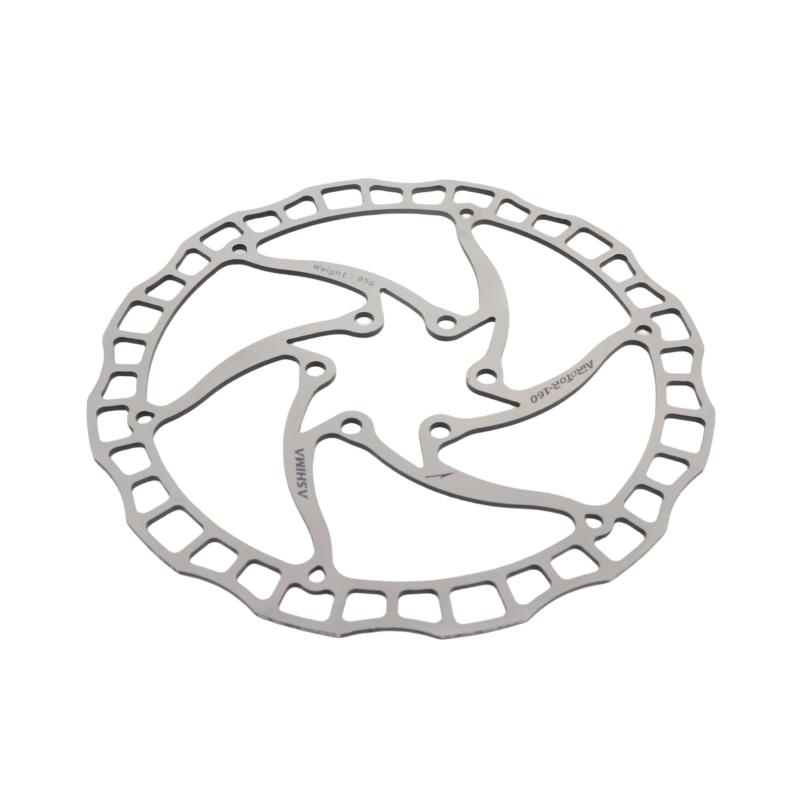 ASHIMA ARO 08 Stainless Steel Disc Brake Rotor 140/160/180/203mm for 6-Bolt MTB Hubs, Black Red Silver Options