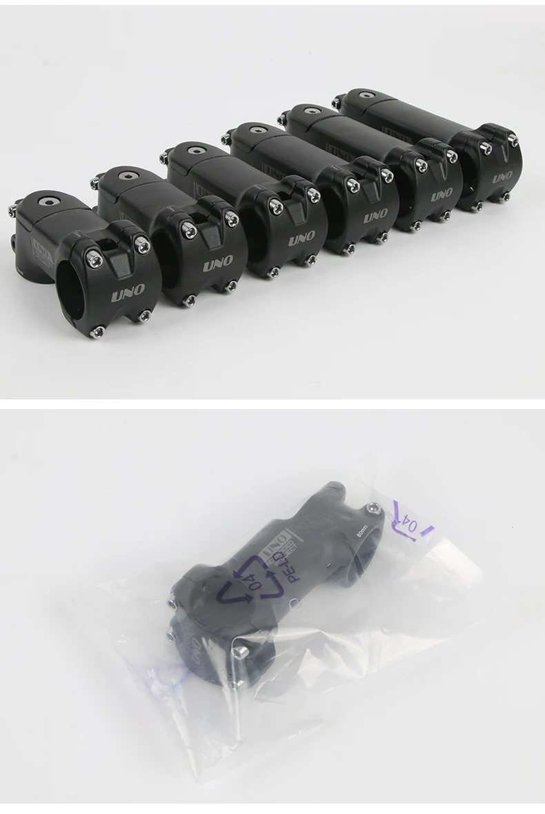 UNO Bike Stem 7 Degree Square Stem with Cover 3D Forged Fork 28.6x31.8mm 70/80/90/100/110/120mm Mountain MTB Bicycle