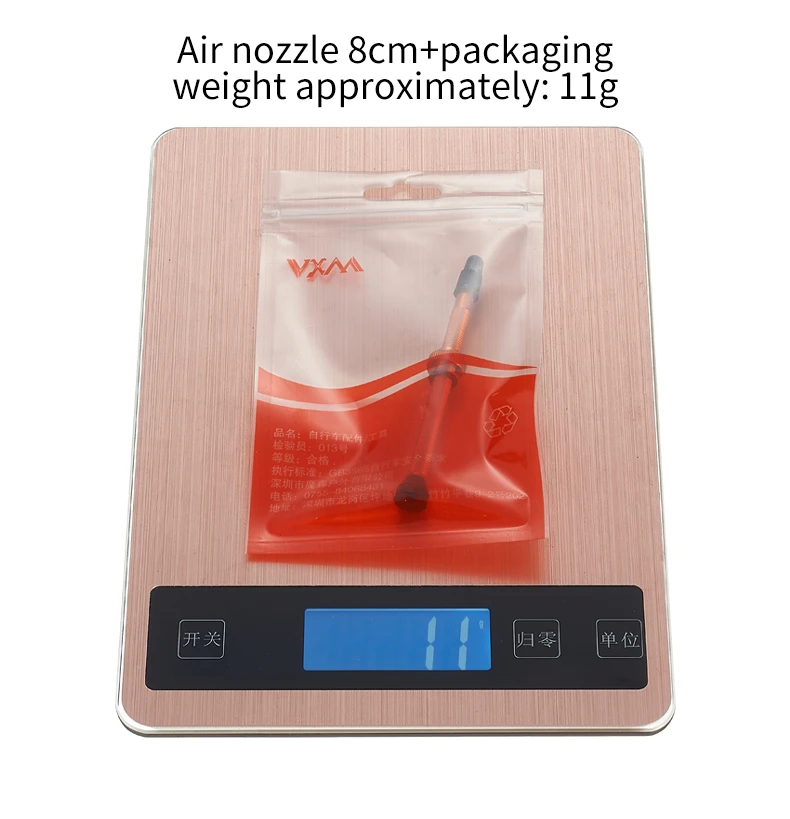 VXM Bicycle Vacuum Valve 40mm/60mm Road Bicycle Tire Valves Alloy MTB Road Bike Tubeless Air Valve Vacuum Nozzle Cycling