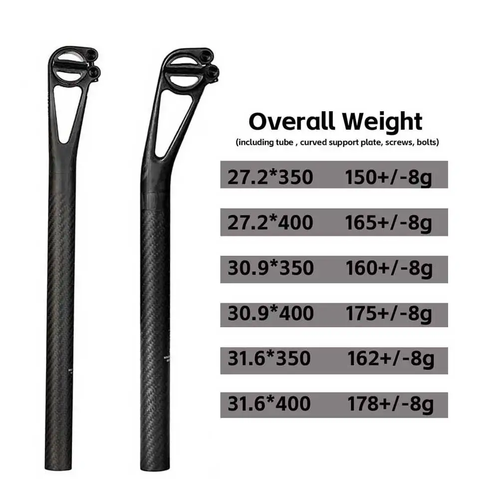 Elita One Carbon Seat post Setback 5mm/25mm MTB/Road Bike Seatpost 27.2/30.9/31.6mm Carbon Fiber Half Shell Master