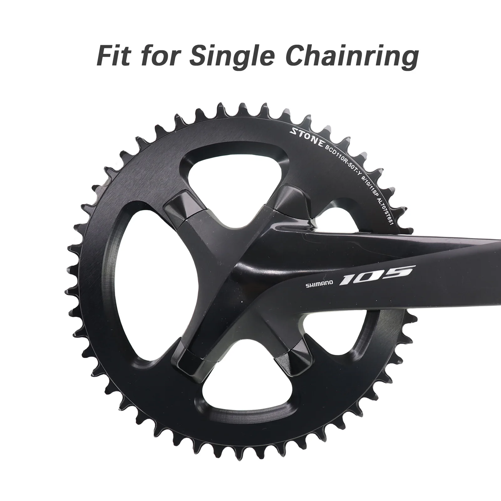 Snail Chainring Decoration Cap for Shimano 105 R7000 R8000 R9100 Cap Cover 4-bolt for Road Bike Decor Cap Crank Cover