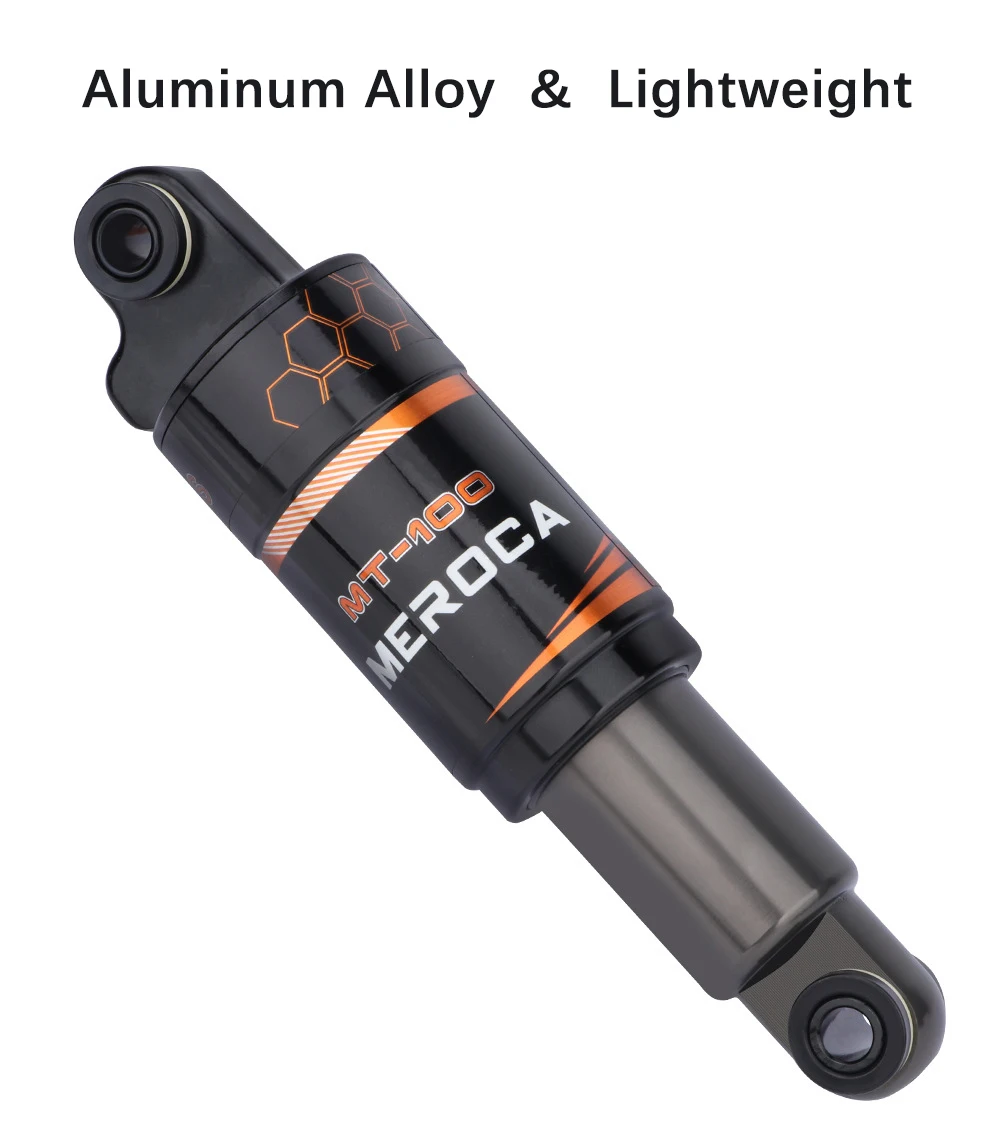 MEROCA Bicycle Oil Spring Shock Absorber 125 150 165mm 850/750/1000lbs Rear Shock Absorber for E-scooter Mountain Bike