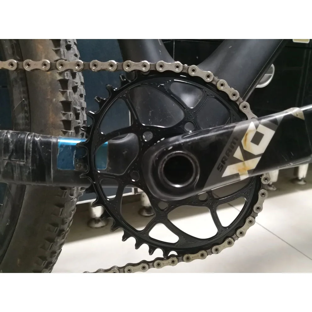 Stone Oval Direct Mount Chainring for SRAM GXP 3-bolt, 6mm Offset