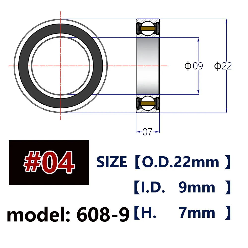 Bike Hub Ceramic Bearings for Road Bike Mountain Disc Brake Thru Axle Hubs Super Light Lubricant 6802 6803 6902 6903