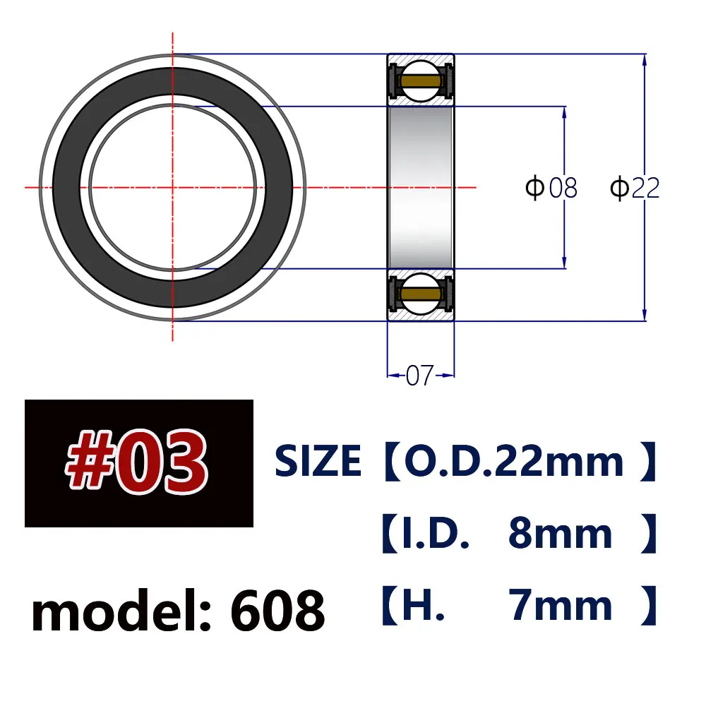 Bike Hub Ceramic Bearings for Road Bike Mountain Disc Brake Thru Axle Hubs Super Light Lubricant 6802 6803 6902 6903
