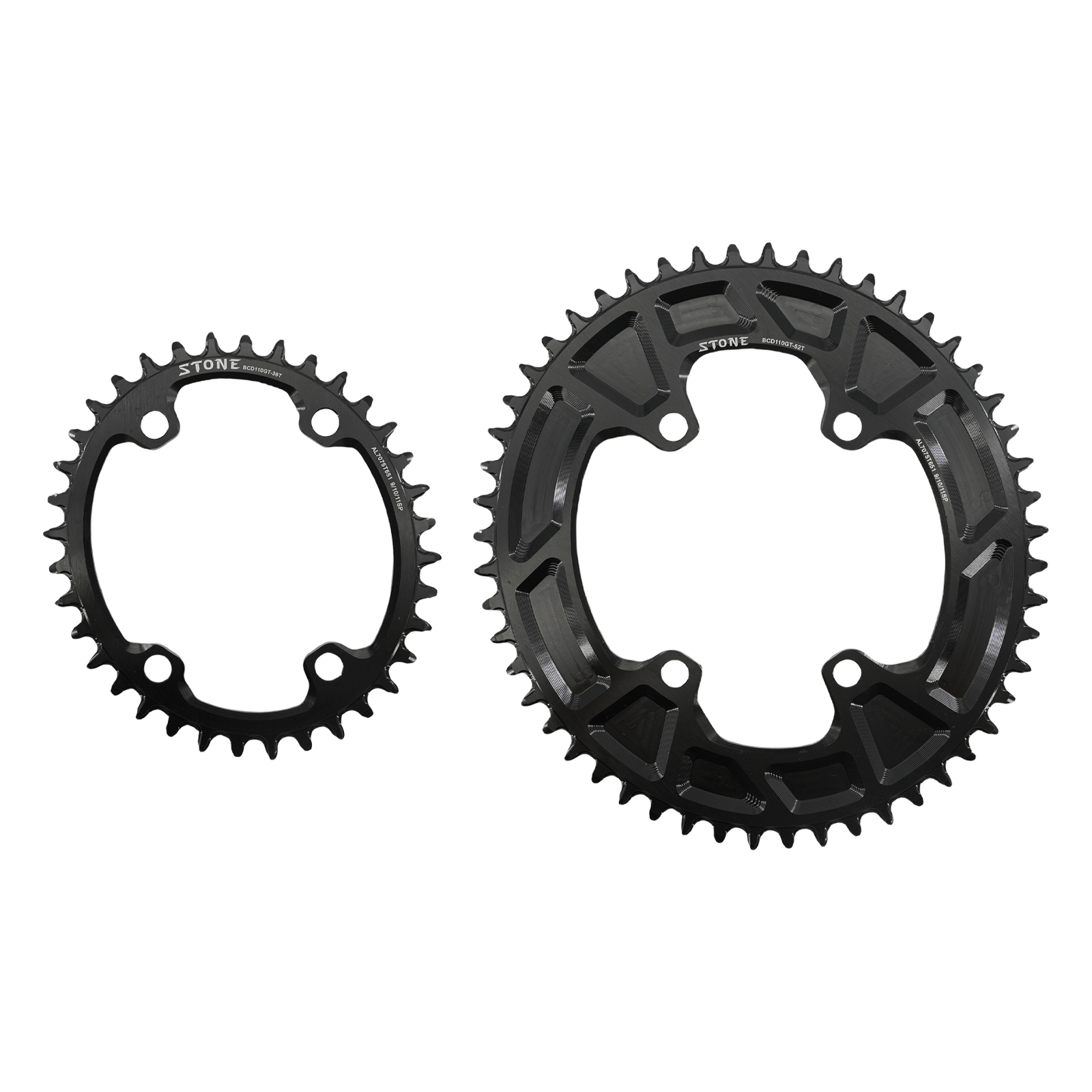 Stone Oval Bike Chainring 110BCD for Shimano Gravel GRX FC