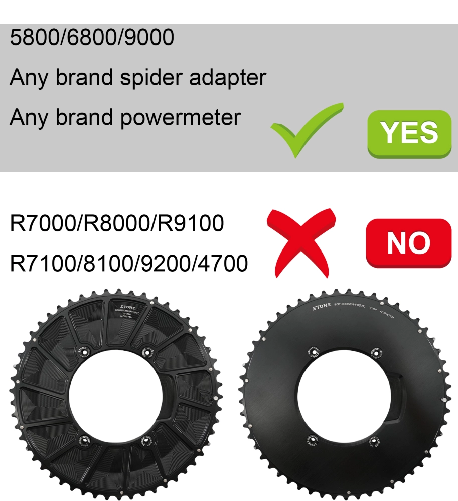 Corona FOURIERS BCD 110 Per Shimano 105 5800 11v Con Viti E Cappucce Manovella - Foto 3
