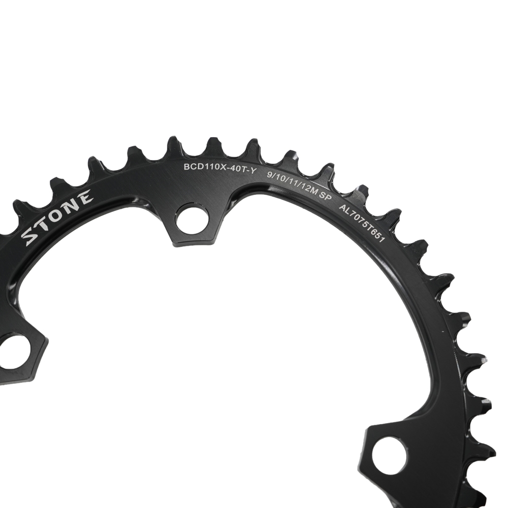 Stone Round Bike Chainring 110BCD for Shimano FC-5800 6800 4700 9000 34T to 60T Road Bike Chainwheel 4 Bolts gravel