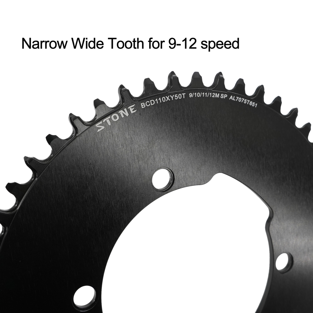 Stone Chainring 110BCD for SRM Power Meter PM7 PM9 Crankset 5800 6800 4700 9000 Round 42 44 46 48 58T 60 Road Bike 110 Bcd 1X