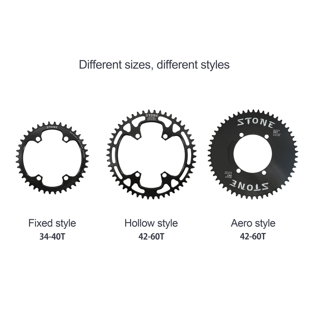Stone Round Bike Chainring 110BCD for Shimano FC-5800 6800 4700 9000 34T to 60T Road Bike Chainwheel 4 Bolts gravel