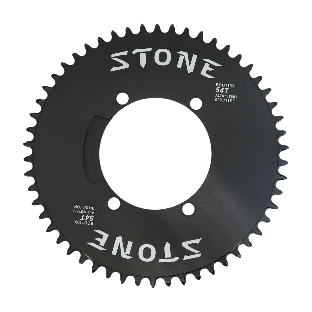 Stone Round Bike Chainring 110BCD for Shimano FC-5800 6800 4700 9000 34T to 60T Road Bike Chainwheel 4 Bolts gravel