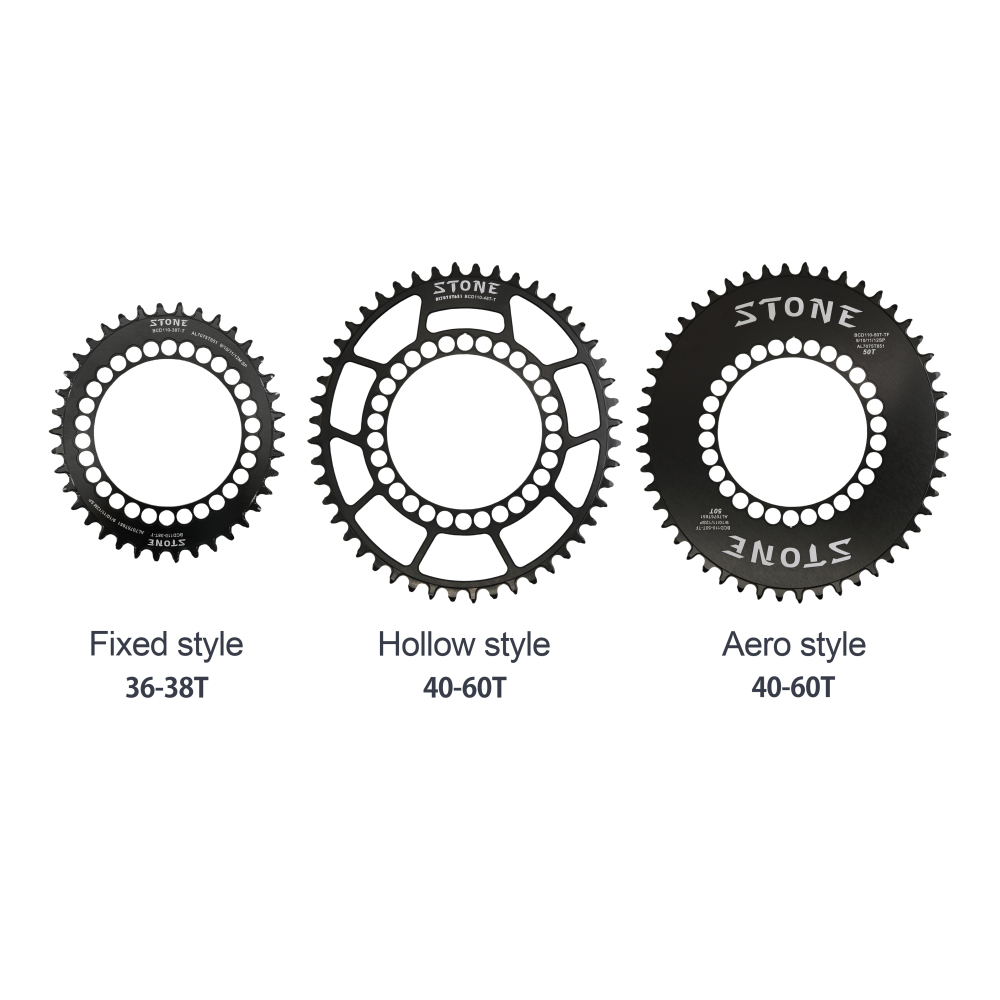 Stone Chainring 110BCD 34 40 42 45 47 48 58T Round Oval Road Bike Gravel 110 BCD for Rotor for Sram Red Rival S350 S900 S100