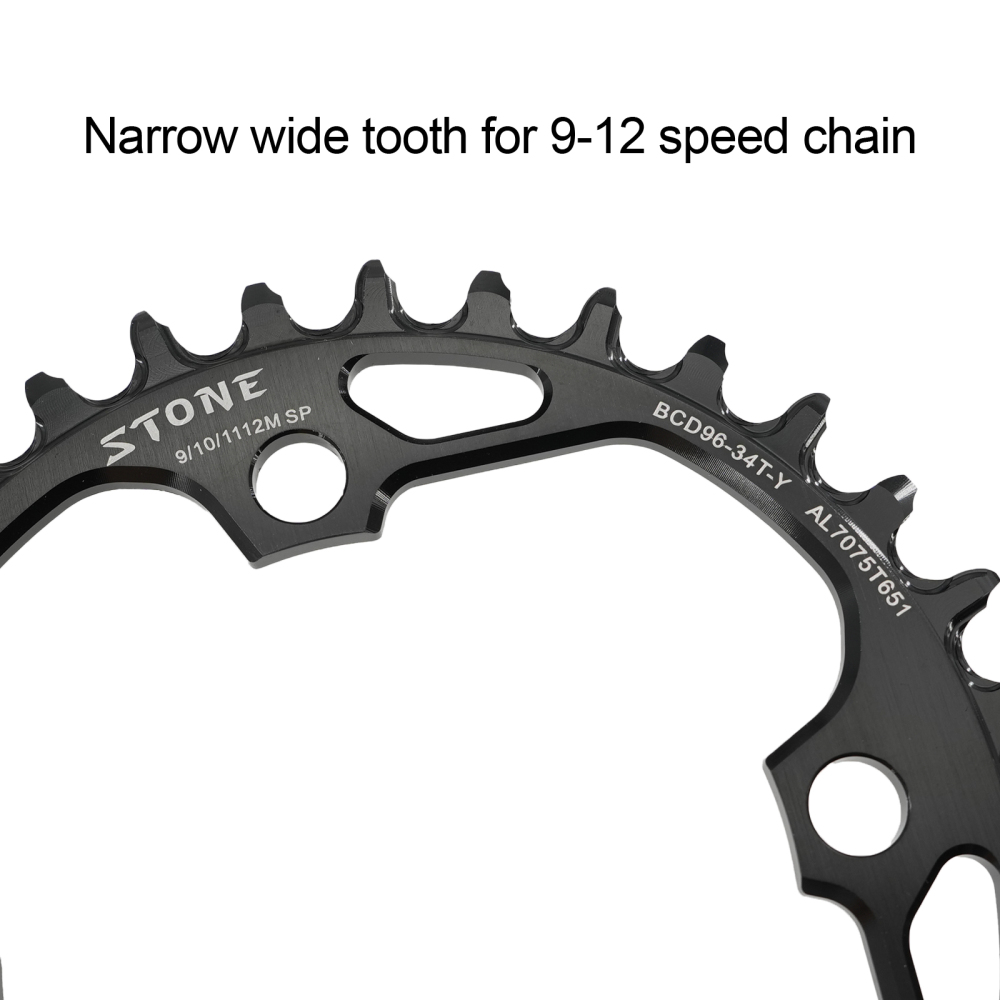 Stone Chainring Round 96BCD for Shimano alivio M782 M4000 M4050 M612 XTC820 36t 38 40t 42 44 46 48T MTB Bike Chainwheel 96bcd