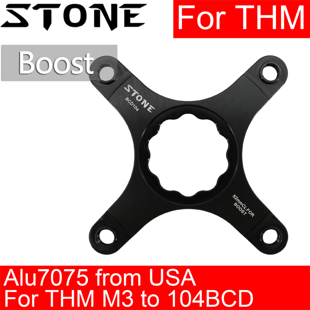 Stone chainring Spider for THM M3 to 104BCD Adapter Converter Single Speed 104bcd Narrow and Wide Tooth MTB Crank Bike Parts
