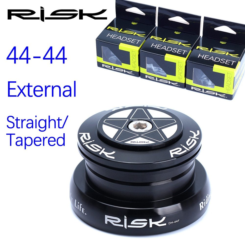 Risk Bike bearing headset 44 44mm external cup for straight and tapered fork 28.6mm 30mm 39.8mm MTB  bike