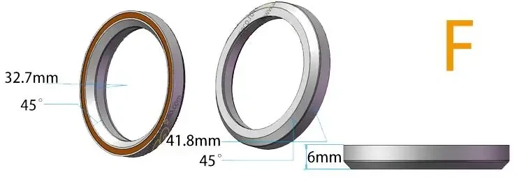Neco Bike Bearing Headset  MTB 38 39 41 41.8 43.8 44 46.8 46.9 47 48.9 49 50.8 51 51.8 52 mm Bicycle Fork Road Bike MTB repair