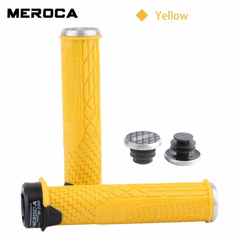 MEROCA Mountain Bike Cycling Anti-Slip Rubber Grips Universal Lock-On