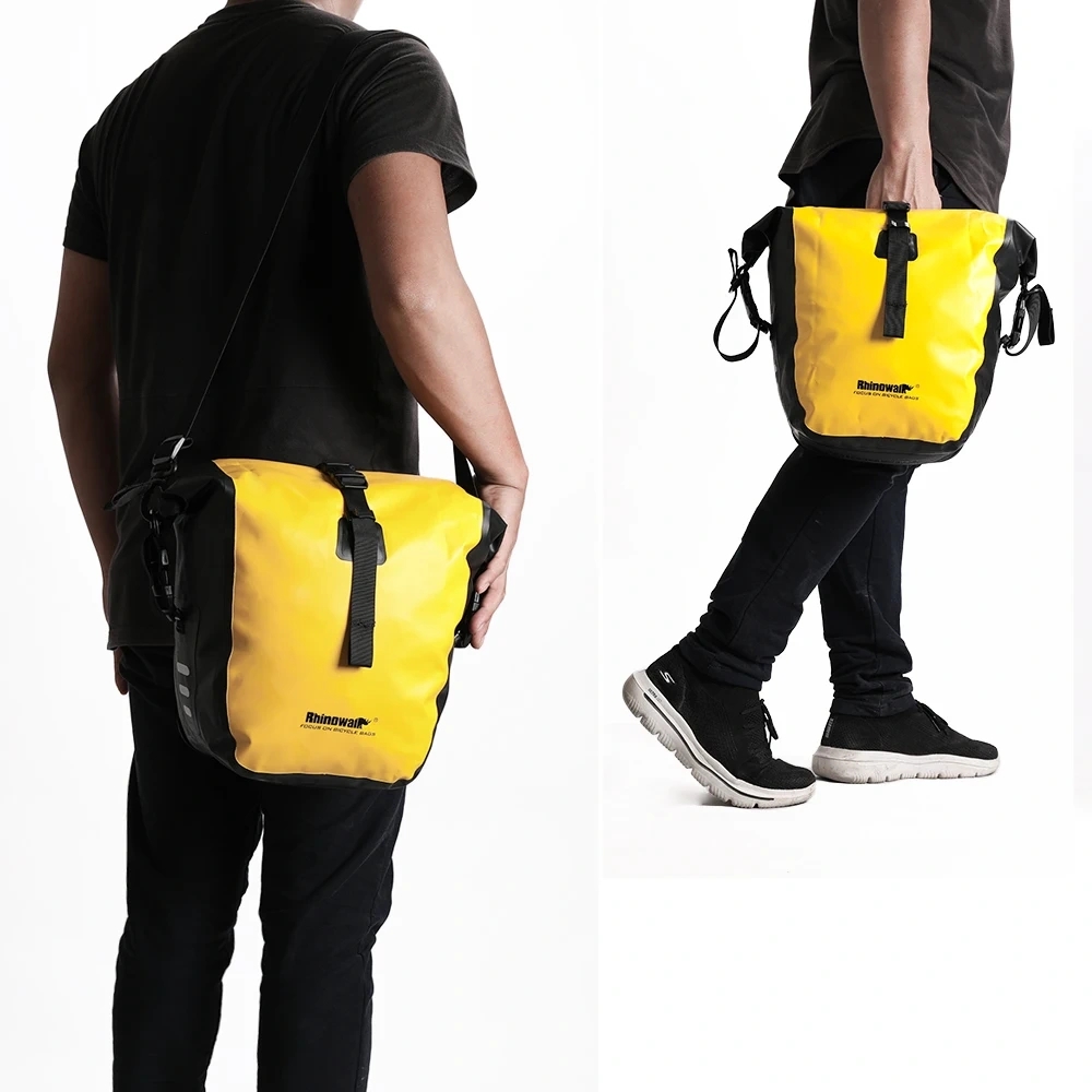 Rhinowalk 20L Bicycle Pannier Bag Bike Waterproof Portable Bike Bag Big storage Trunk Pack Cycling Travel Cycling 1pc or 2 pcs