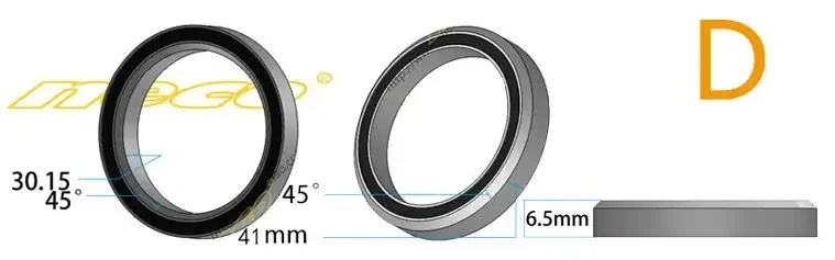 Neco Bike Bearing Headset  MTB 38 39 41 41.8 43.8 44 46.8 46.9 47 48.9 49 50.8 51 51.8 52 mm Bicycle Fork Road Bike MTB repair