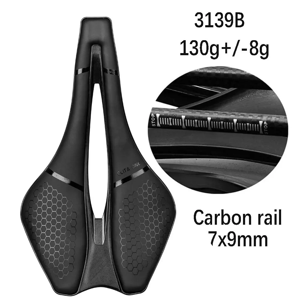 elitaone Bicycle Saddle Carbon Rail 130g Road/mtb Bike 245x139mm