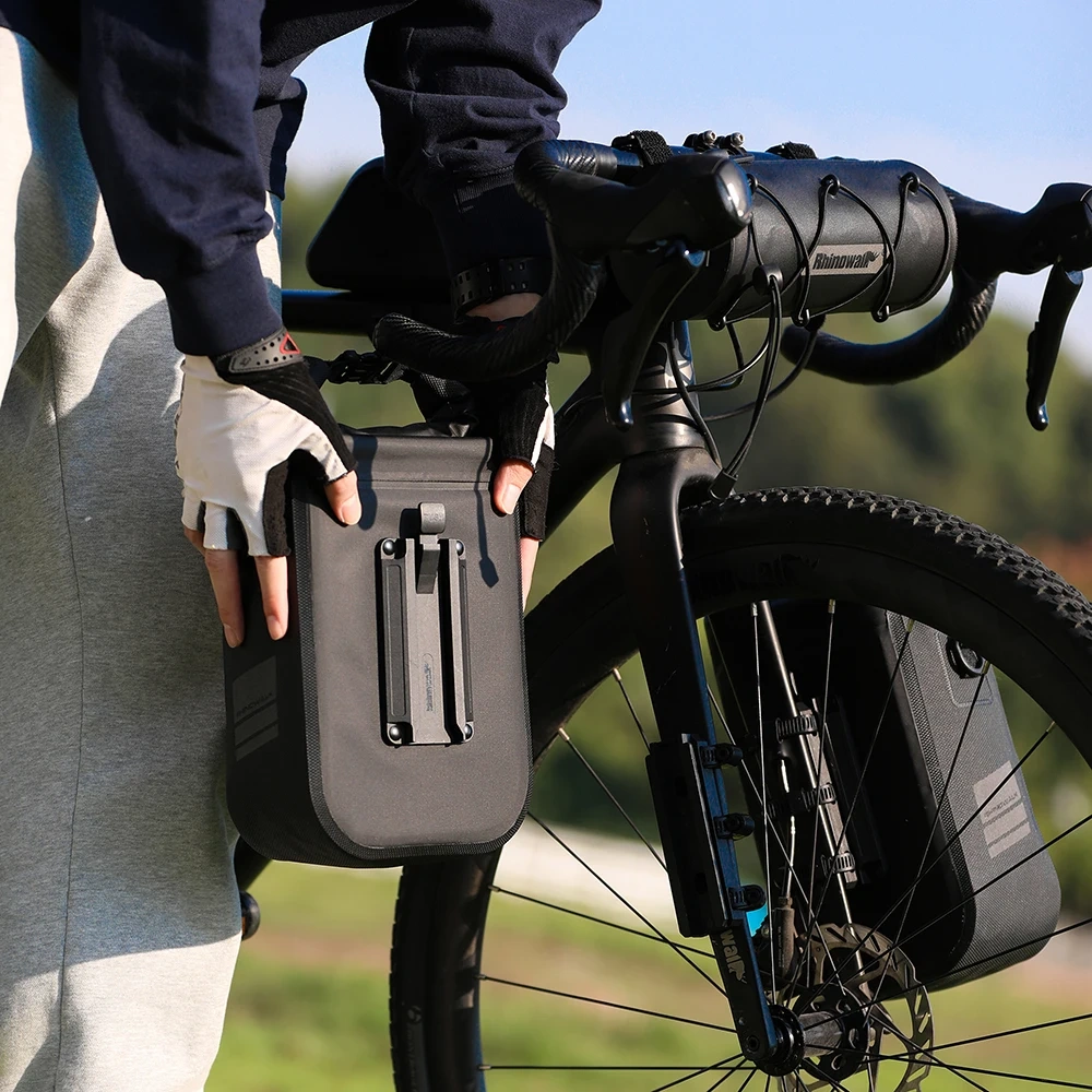 Rhinowalk Bike Front Fork Bag Bicycle Quick Release 4L-6L Pack For MTB Road Bicycle Scooter Cycling Shoulder Bag Storage Bag