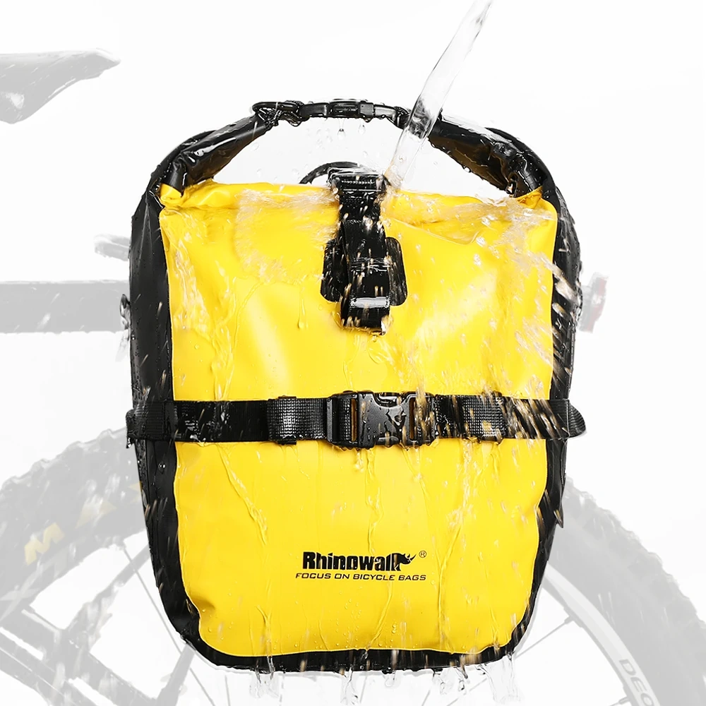 Rhinowalk 20L Bicycle Pannier Bag Bike Waterproof Portable Bike Bag Big storage Trunk Pack Cycling Travel Cycling 1pc or 2 pcs