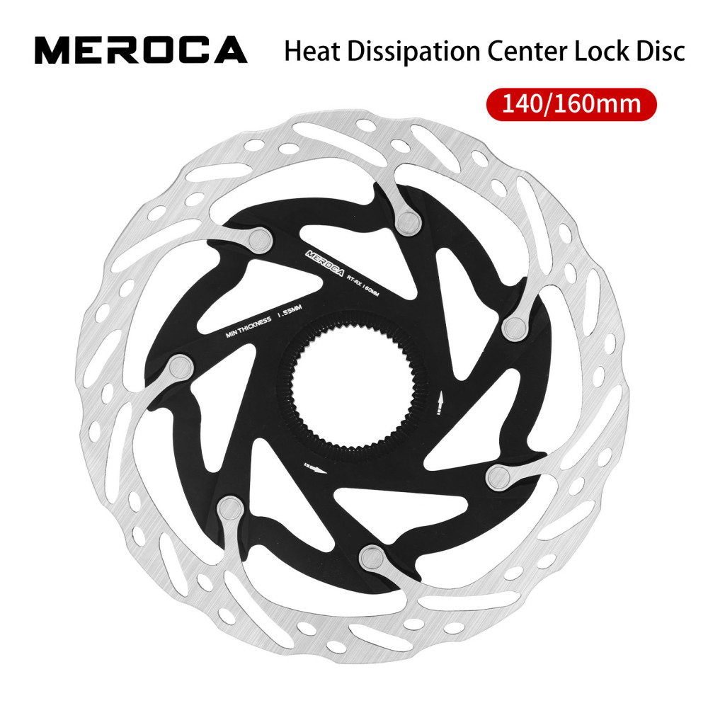 MEROCA XR 140/160mm Center Lock/Six-Bolt Disc Brake Rotor for Road and Mountain Bikes