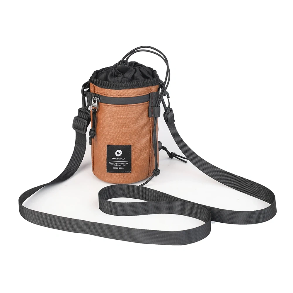 Rhinowalk Bicycle Handlebar Bag 1.6L Cycling Insulated Water Bottle Carrier Pouch Riding Commuting Morandi Color Schemes Pack