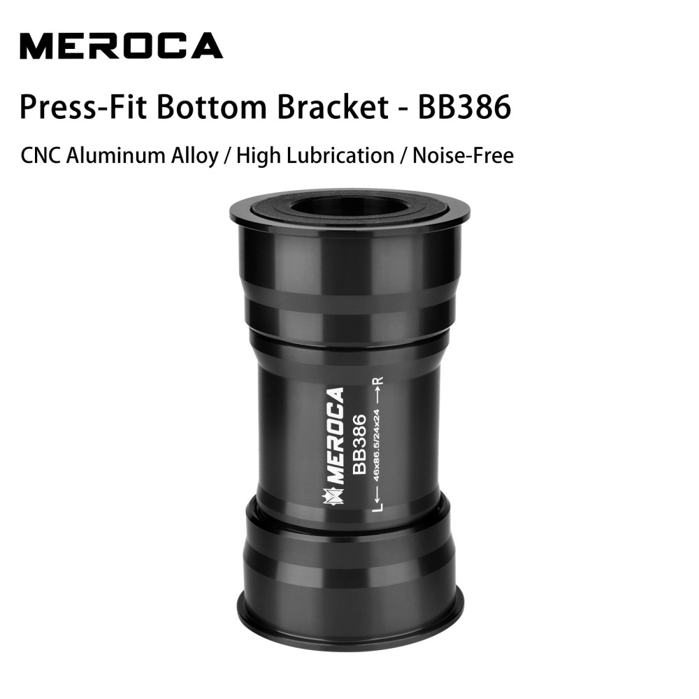 Meroca BB386 Bike Bottom Bracket Press Fit in BB Bottom Bracket 24mm for Shimano
